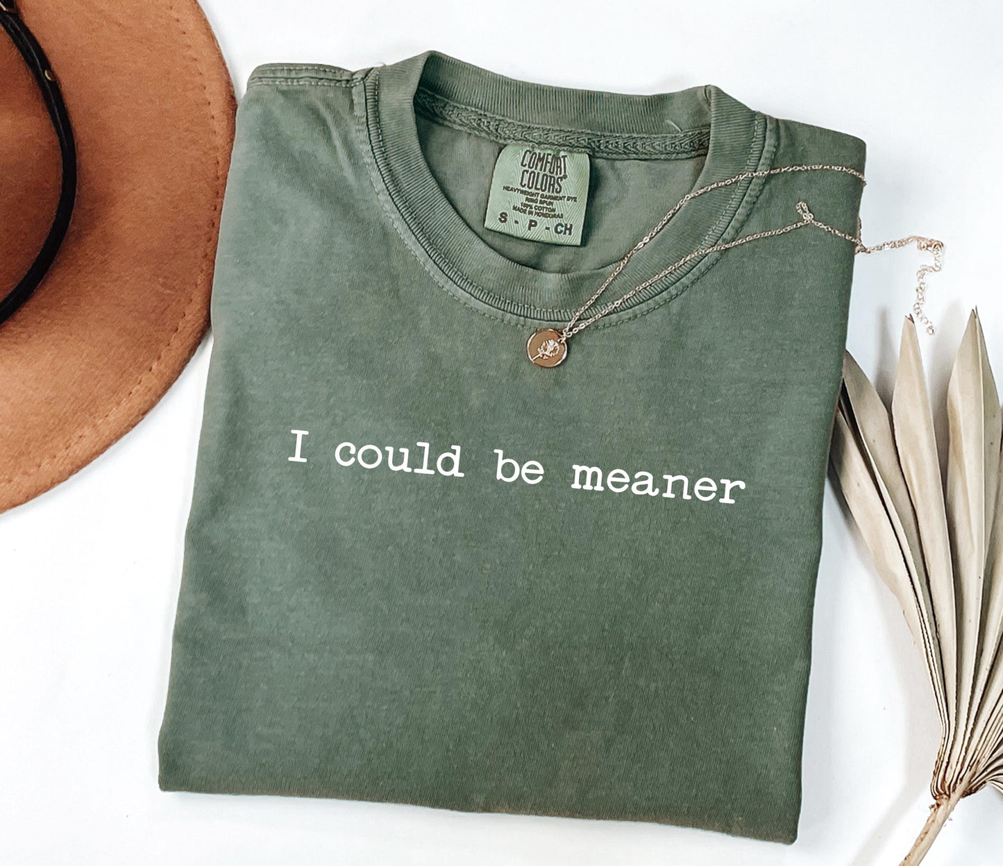 I Could Be Meaner Comfort Colors® Funny Humor Shirt, Sassy Sarcasm T-shirt, Friend Gift