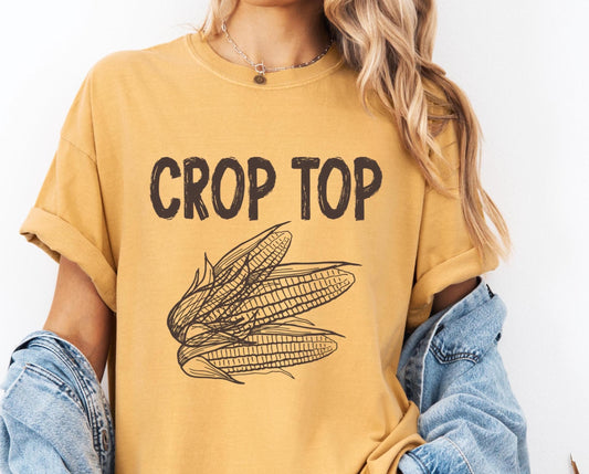 Crop Top Comfort Colors® Farmer T-shirt, Funny Corn shirt, Country girl shirt, Farm shirt