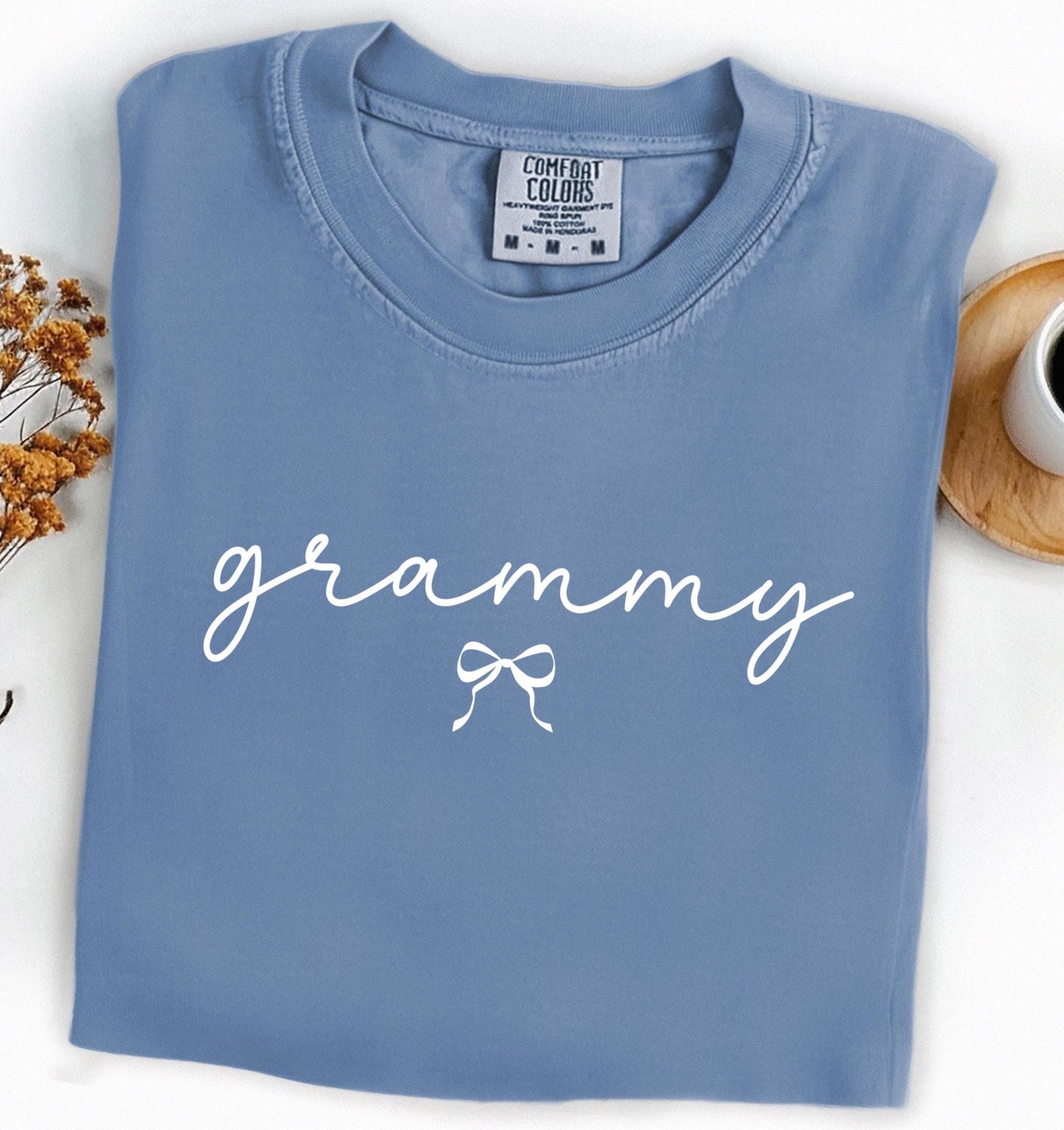 Grammy Comfort Colors® Shirt, Pregnancy Bow Announcement, New Grandma Shirt, Gifts For Mom, Mother's Day Shirt, Baby Reveal Tee
