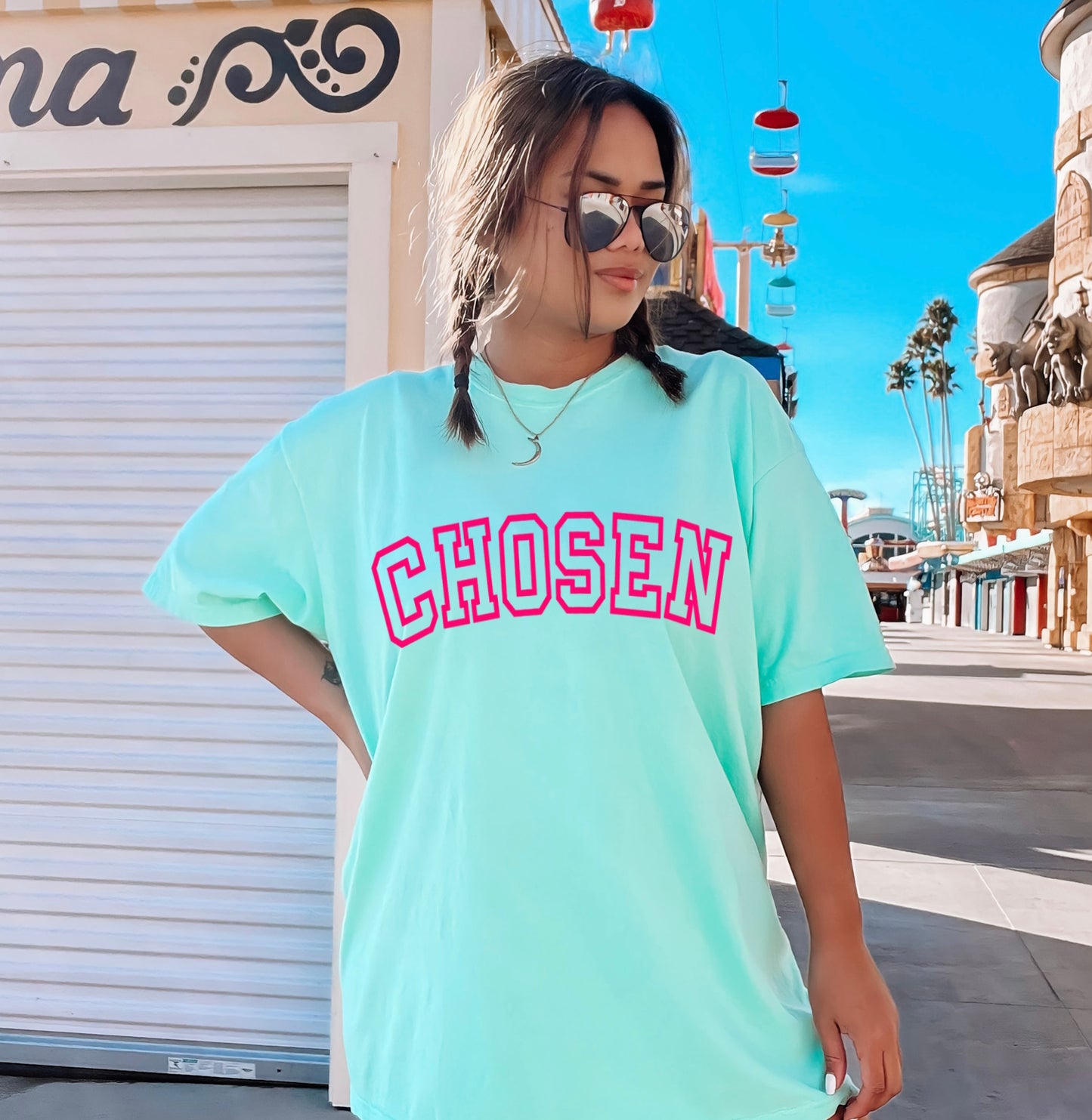 Chosen Christian Novelty Heavyweight Unisex Graphic Tee T-Shirt
