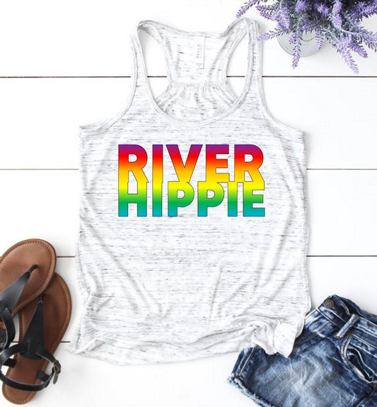 River Hippie Boho Woman's Novelty Tank Top T-Shirt