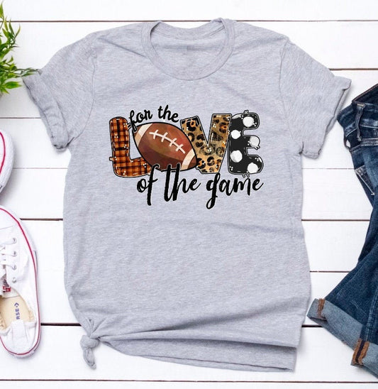 For The Love Of The Game Women's Fall Football Shirt Unisex Tee Novelty T-Shirt