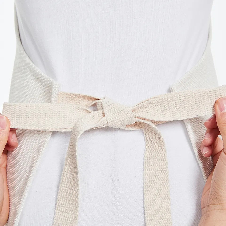 Personalized Linen Apron, Custom Kitchen Cooking Apron Floral Greenery Frame Gift Set Personalized Apron, Gifts for Mom, Mimi's Kitchen