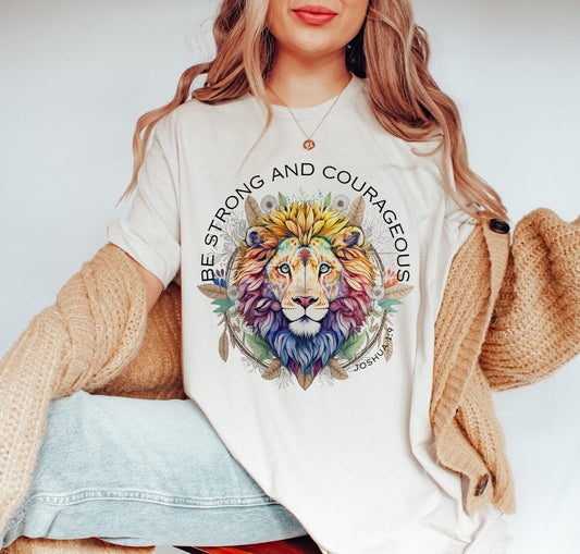 Be Strong Christian Apparel Tee Bible Verse Christian Woman T-shirt Jesus T-shirts