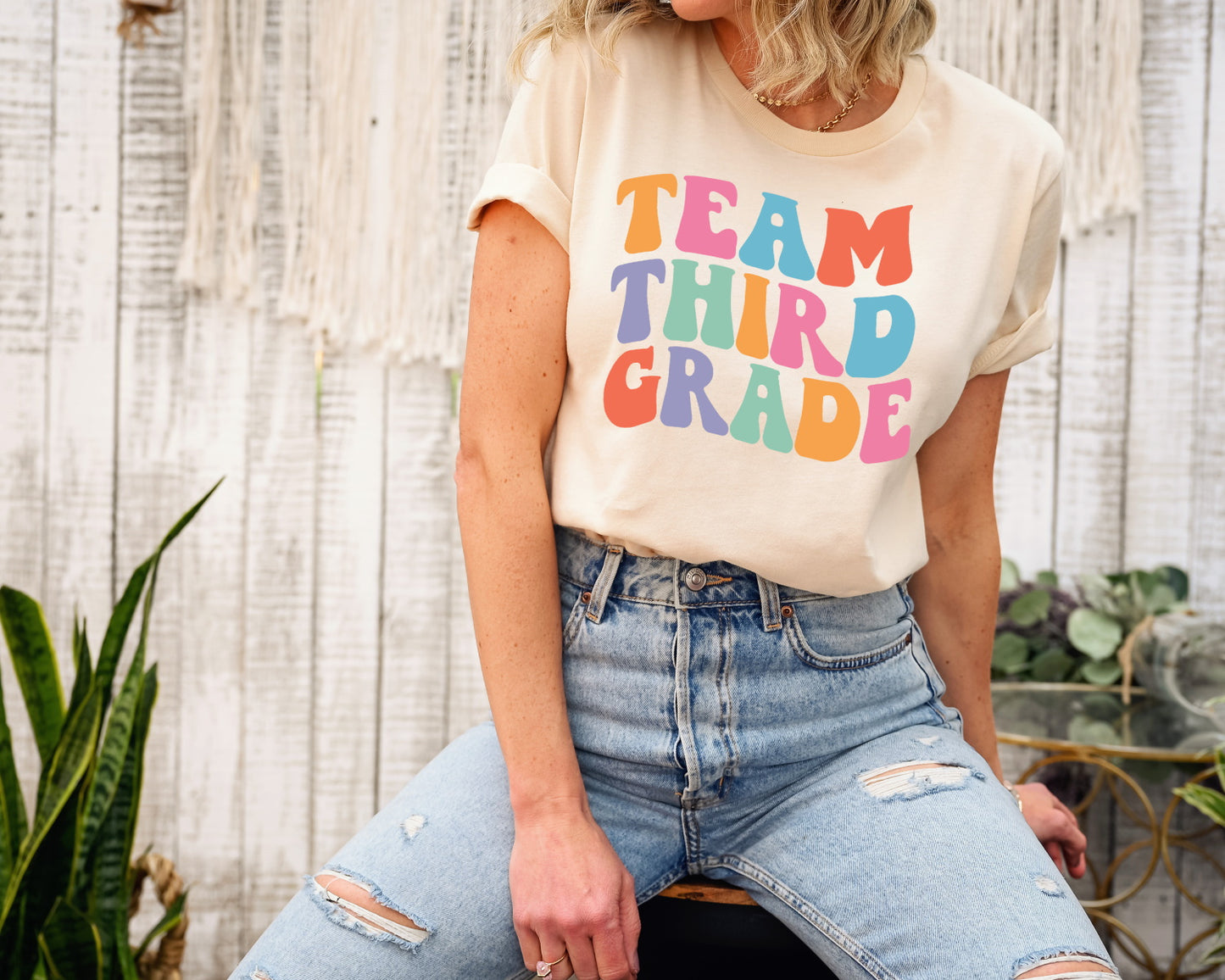 Retro Third Grade Team Back To School 3rd Grade Teacher Novelty T-Shirt