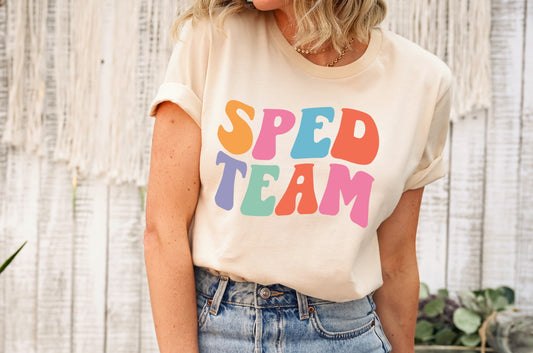 Sped Team Back To School Teacher Novelty T-Shirt