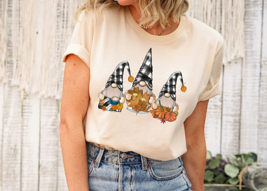 Cute Gnomes Fall Autumn T-shirt