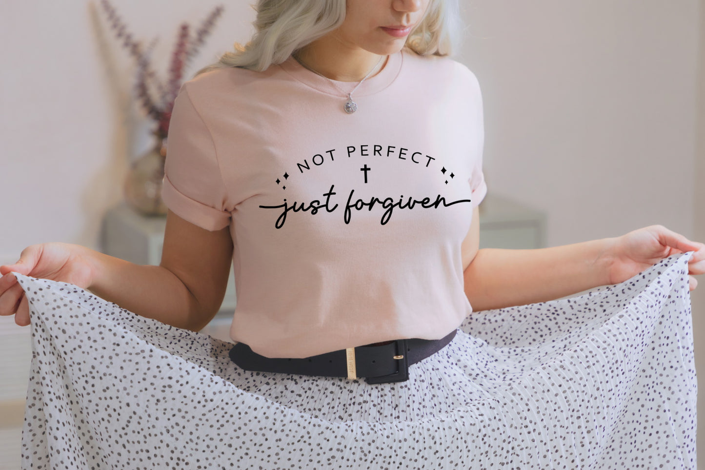 Not Perfect Just Forgiven Unisex Tee Novelty T-Shirt