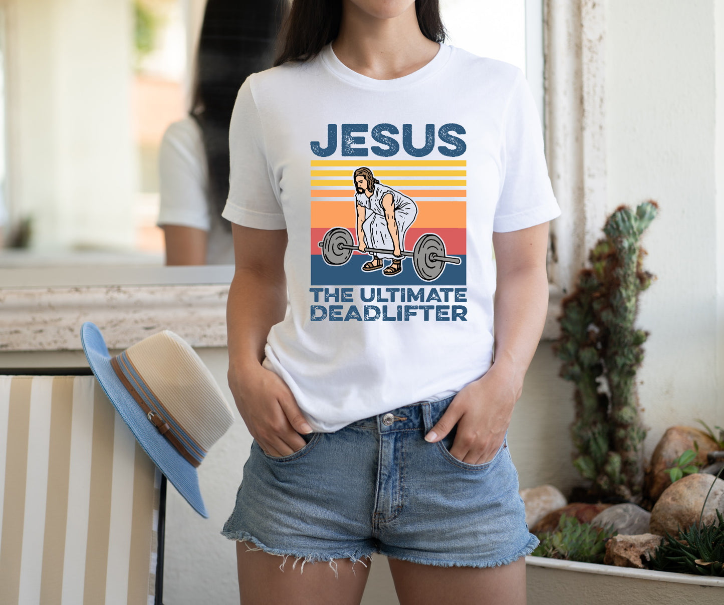 Jesus The Ultimate Deadlifter Gym Christian Gift Unisex T-Shirt