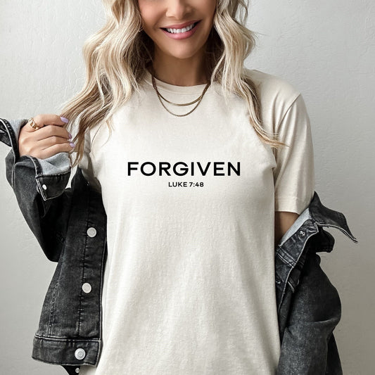 Forgiven Christian T-shirt, Christian Gift, Retro Jesus Tee