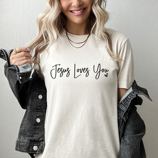 Jesus Loves You Christian T-shirt, Christian Gift, Retro Jesus Tee