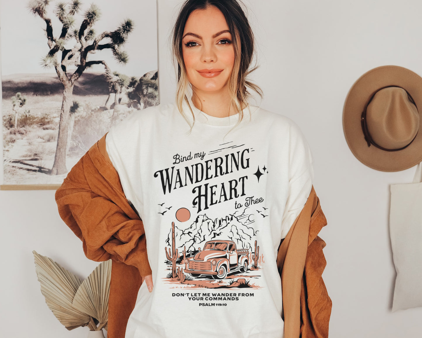 Bind My Wandering Heart Psalm 119 Christian T-shirt
