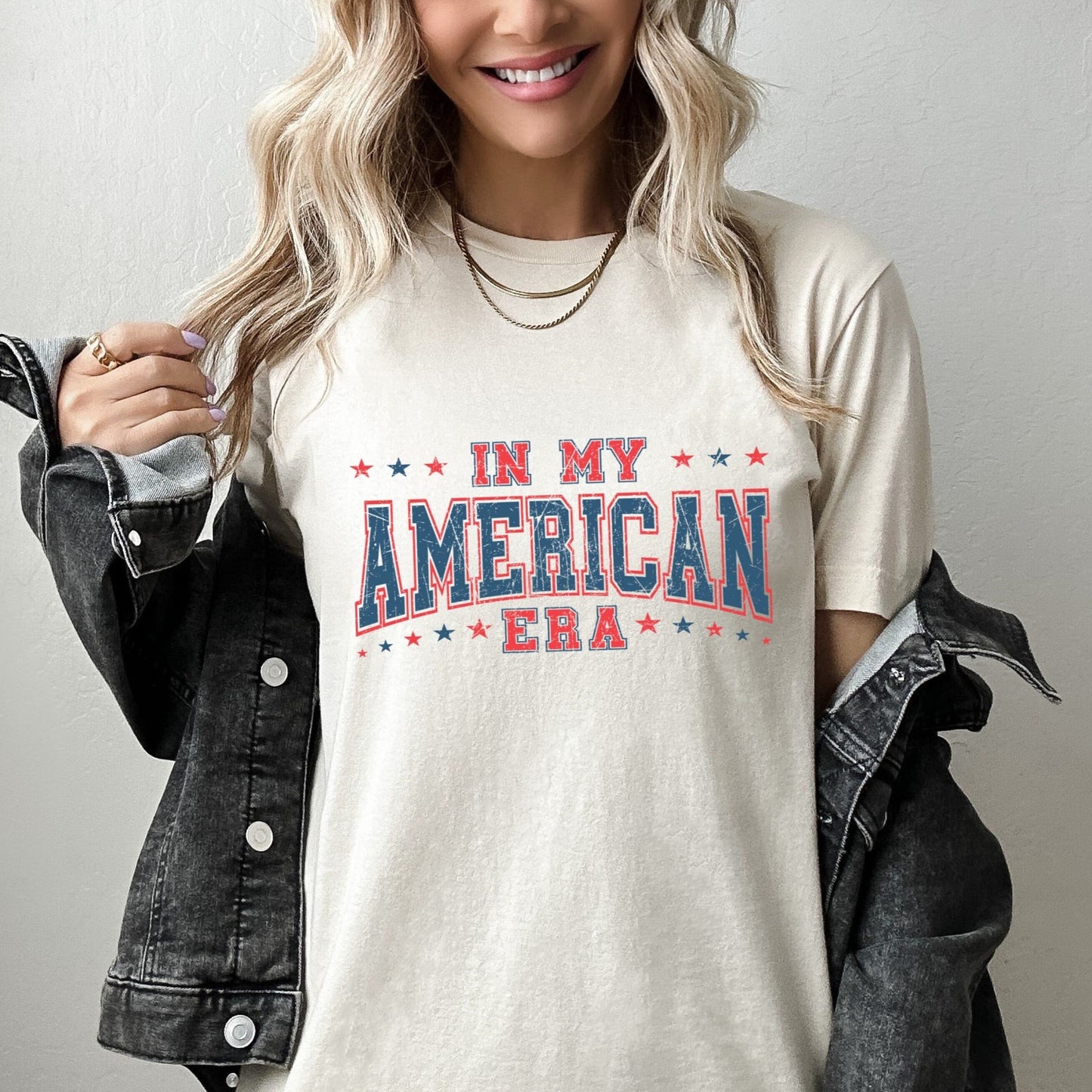 In My American Era T-Shirt, USA Americana Shirt, 4th Of July Sunflower American Unisex Novelty T-Shirt