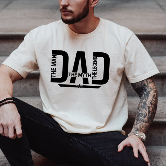 Father's Day Shirt, Dad The Man Myth Legend Father's Day Shirt, Gift For Daddy Father Novelty T-shirt Tee