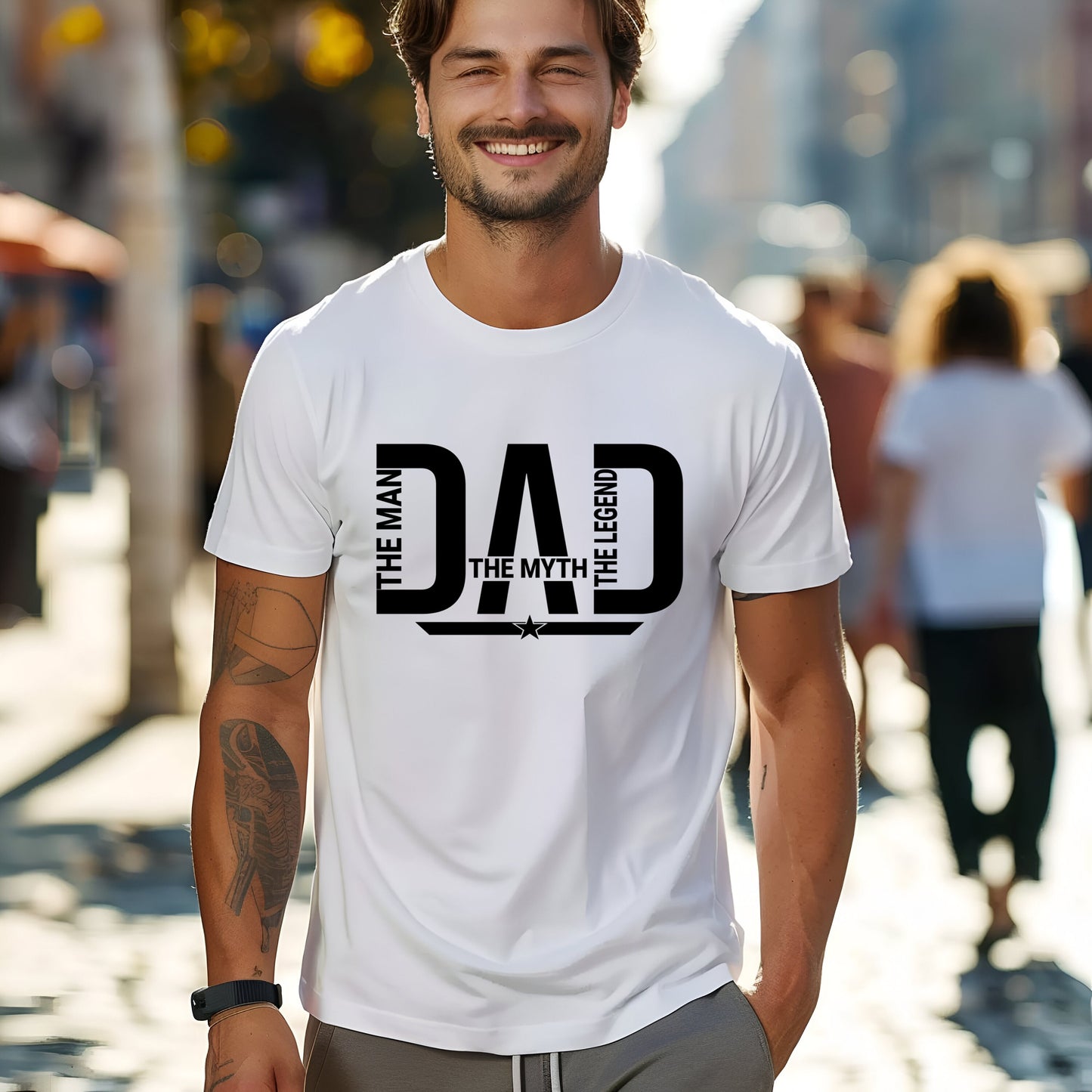 Father's Day Shirt, Dad The Man Myth Legend Father's Day Shirt, Gift For Daddy Father Novelty T-shirt Tee