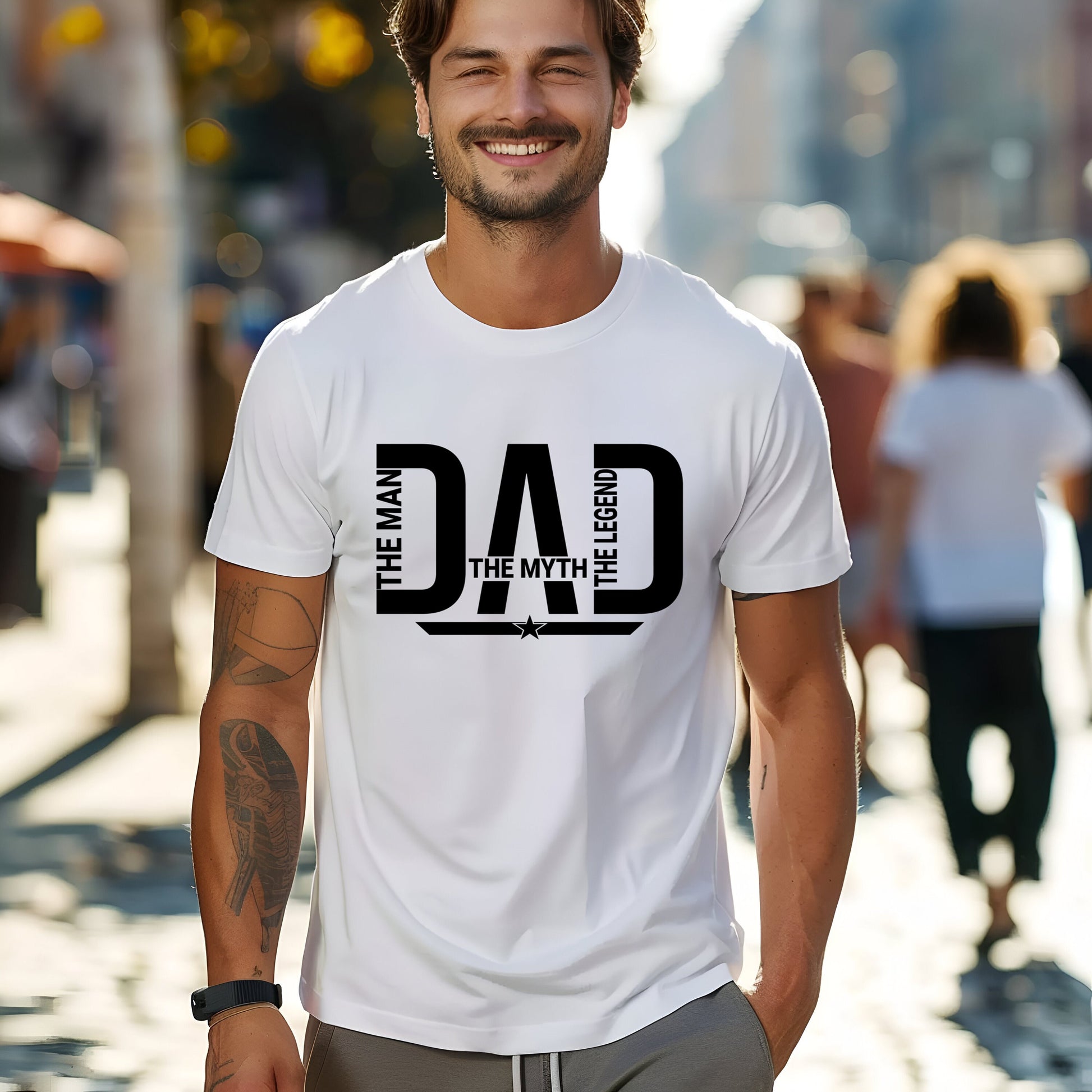 Father's Day Shirt, Dad The Man Myth Legend Father's Day Shirt, Gift For Daddy Father Novelty T-shirt Tee