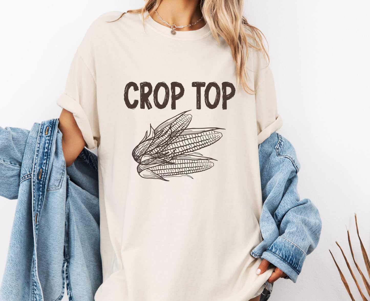 Crop Top Comfort Colors® Farmer T-shirt, Funny Corn shirt, Country girl shirt, Farm shirt