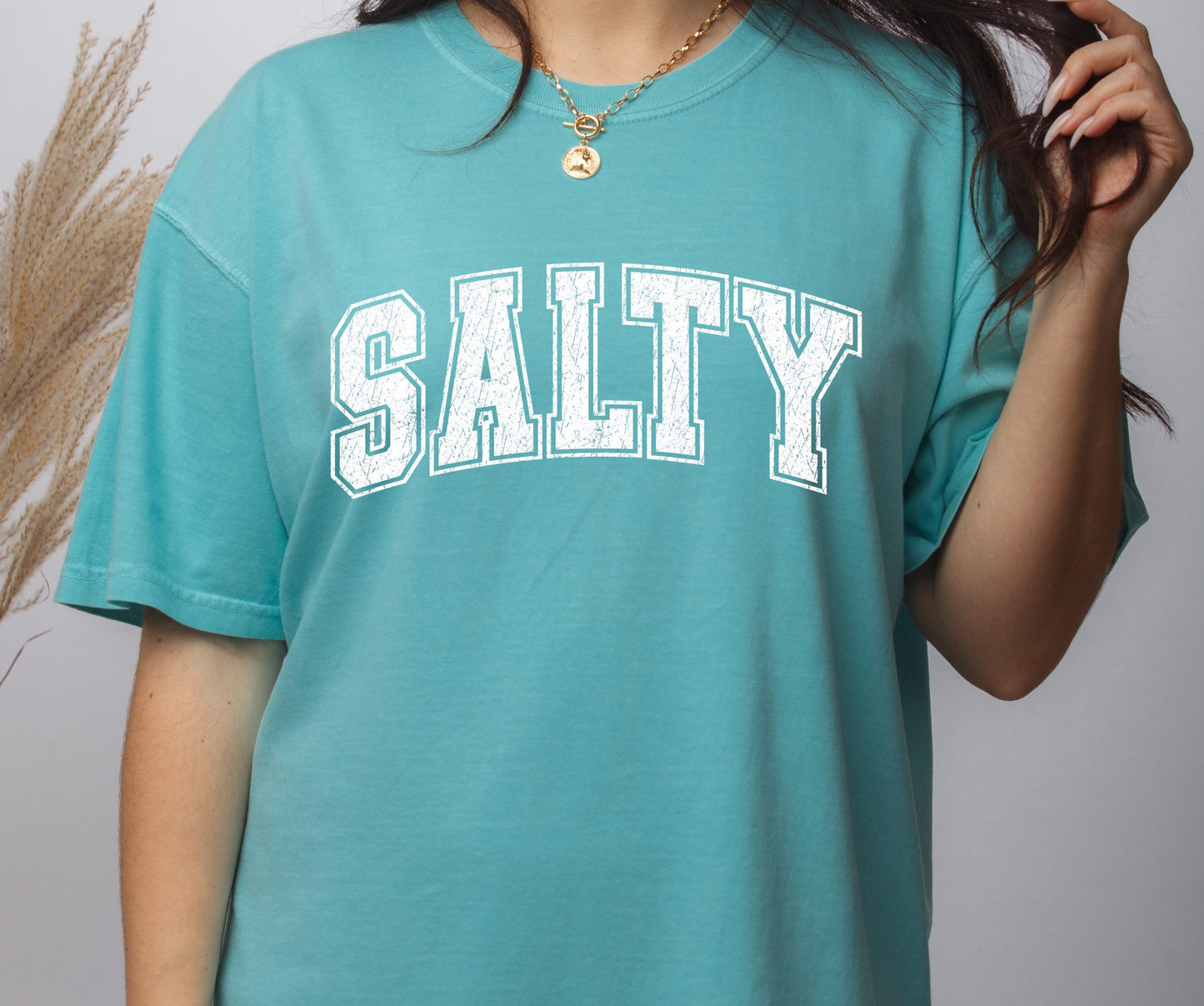 Salty Comfort Colors® T-shirt, Cute Summer Shirt for Women, Trendy Beach T-shirt, Preppy Tee