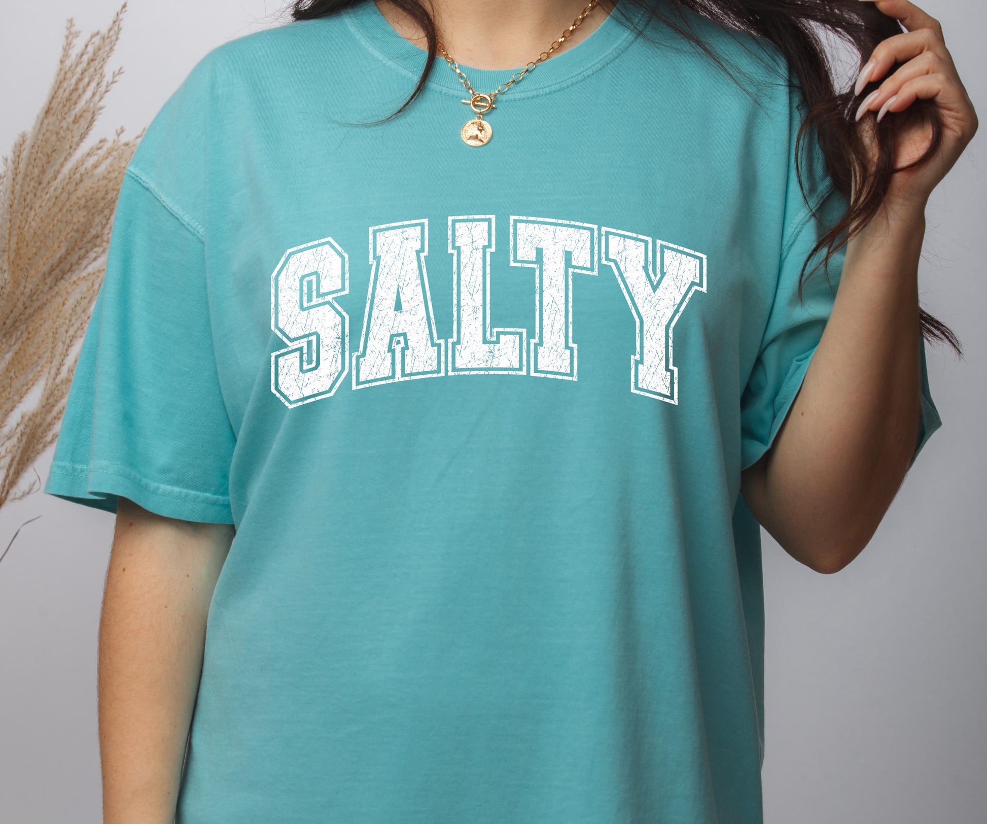 Salty Comfort Colors® T-shirt, Cute Summer Shirt for Women, Trendy Beach T-shirt, Preppy Tee
