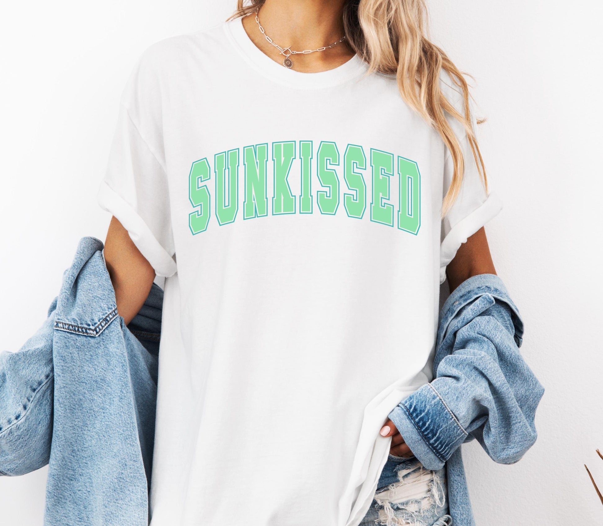 Sunkissed Comfort Colors® Beach T-shirt, Cute Summer Graphic Tee For Woman
