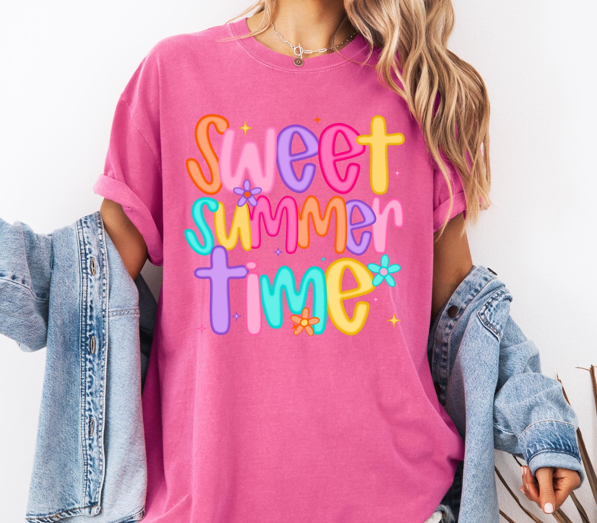 Sweet Summer Time Comfort Colors® T-shirt, Cute Summer Shirt for Women, Trendy Beach T-shirt, Beach Cover Up