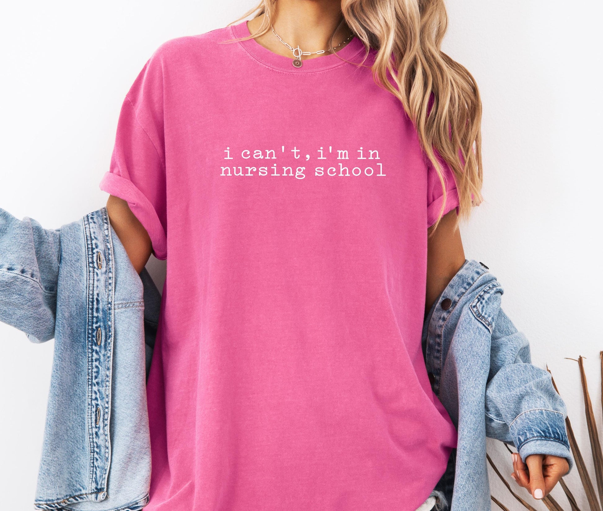 I can't I'm In Nursing School Comfort Colors® Shirt, Nursing Student Shirt, Gift for Nurse, Future Nurse Tee, Student Nurse Gift