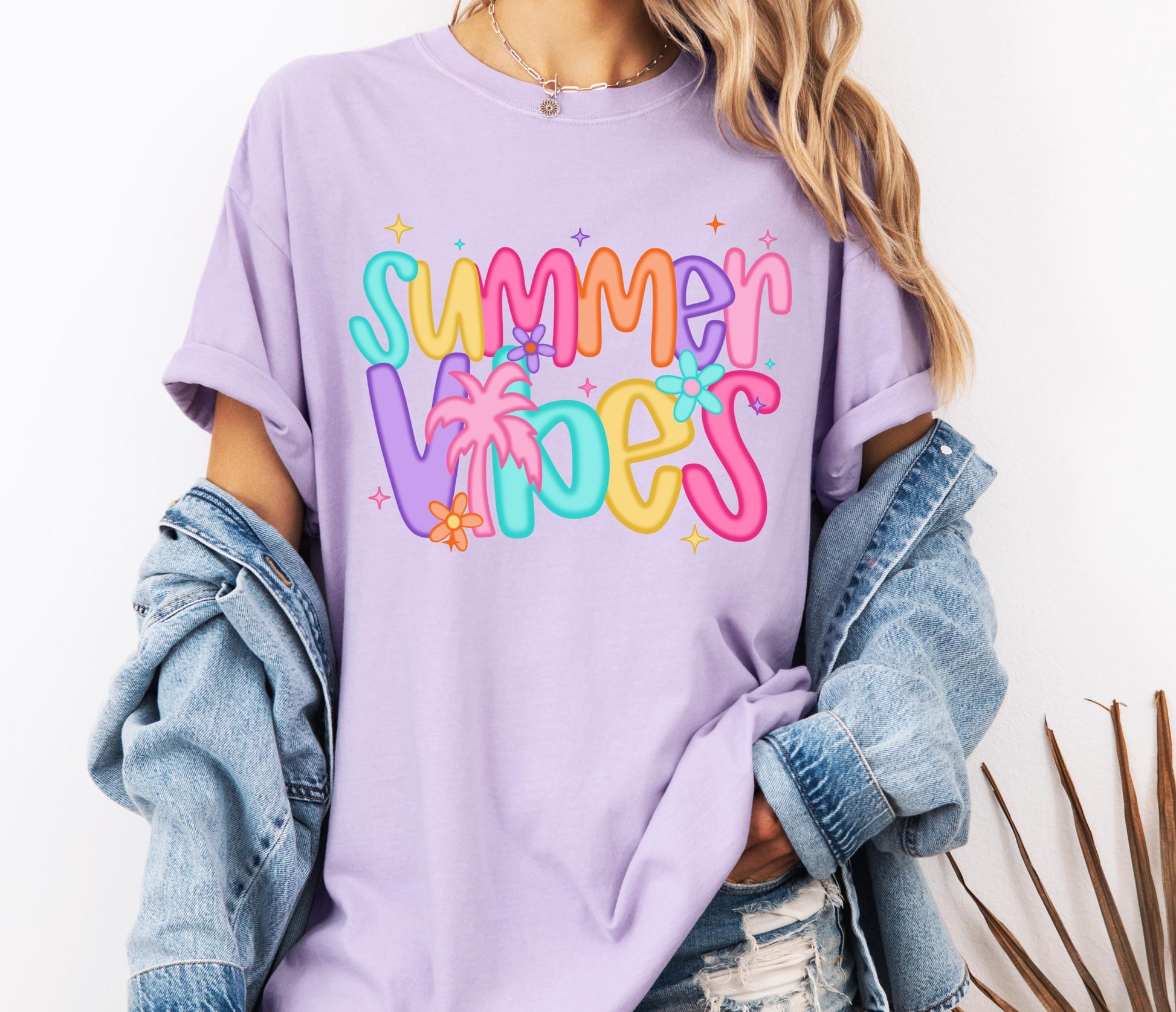 Summer Vibes Comfort Colors® T-shirt, Cute Summer Shirt for Women, Trendy Beach T-shirt, Beach Cover Up