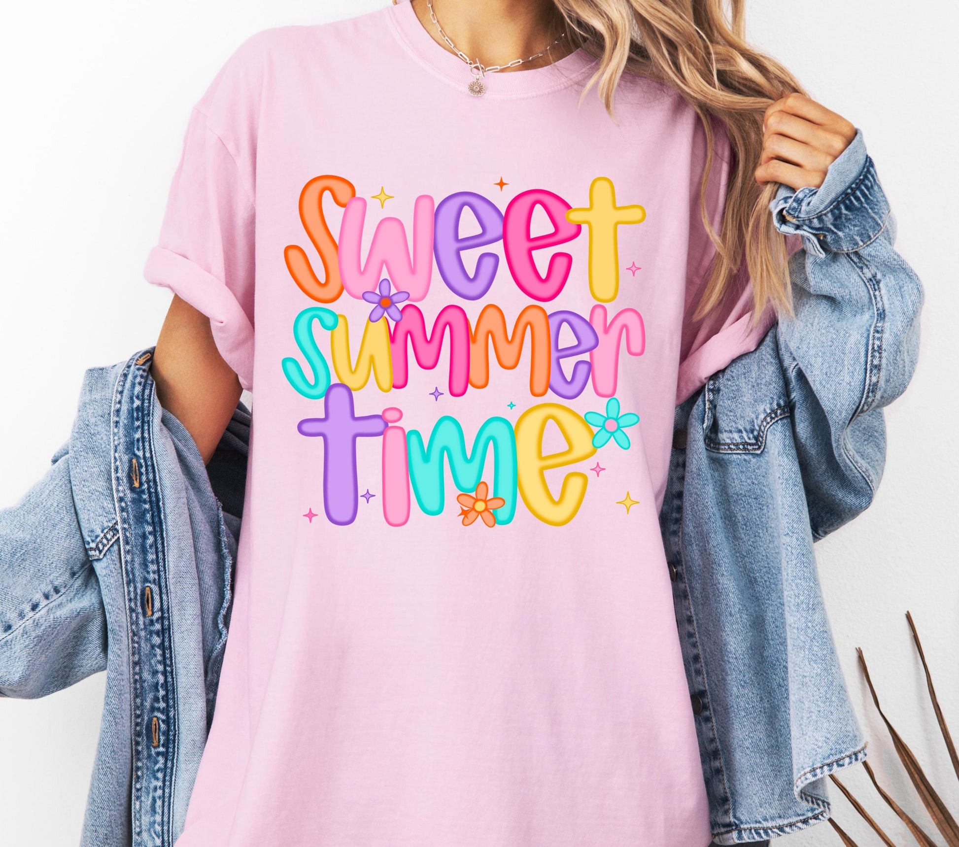 Sweet Summer Time Comfort Colors® T-shirt, Cute Summer Shirt for Women, Trendy Beach T-shirt, Beach Cover Up