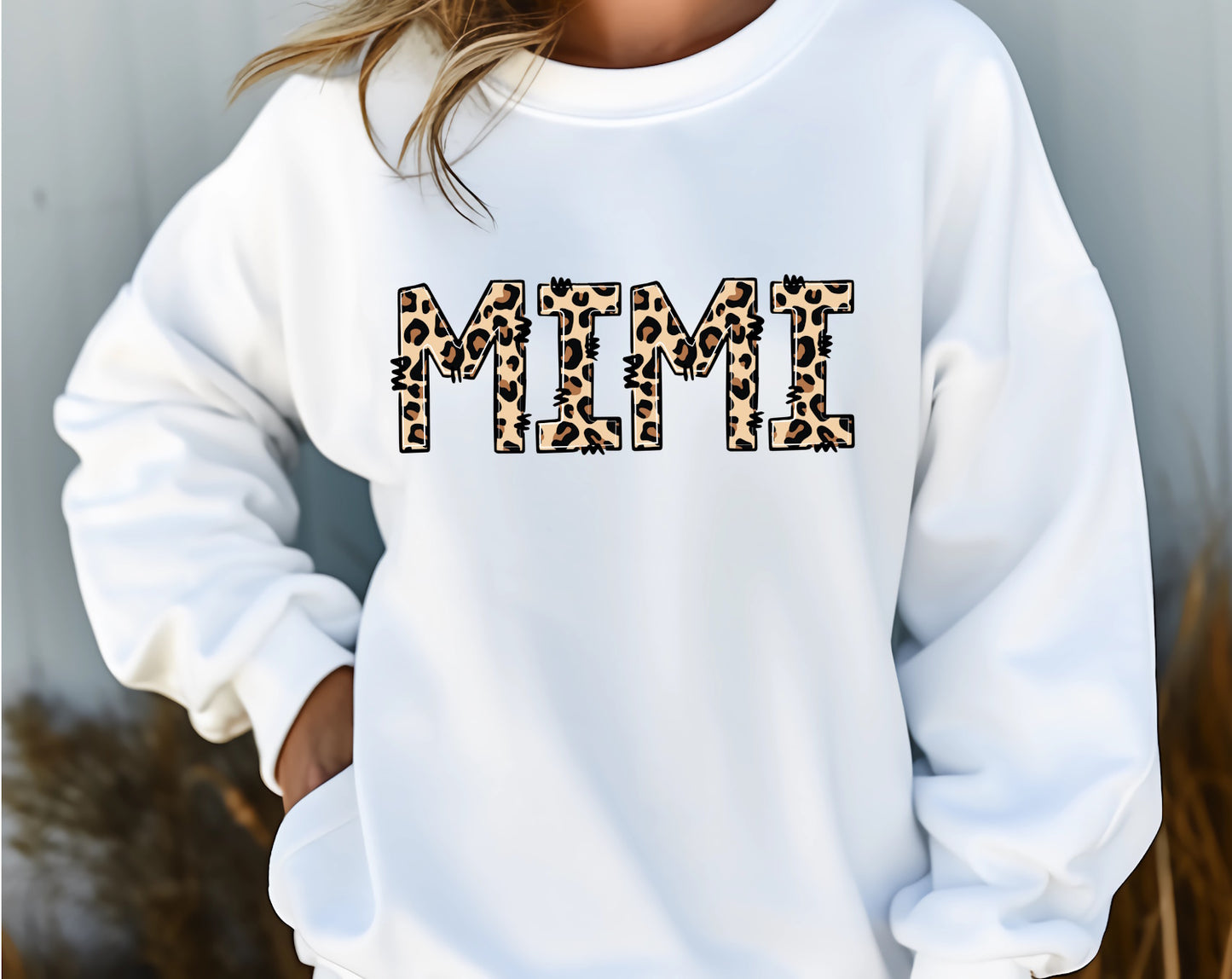 Mimi Leopard Print Crewneck Sweatshirt