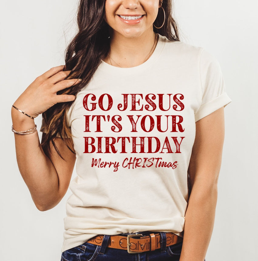Go Jesus It's Your Birthday Merry Christmas T-shirt