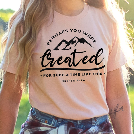 Perhaps You Were Created Unisex Tee Novelty T-Shirt