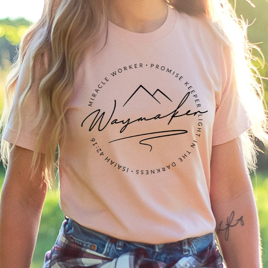 Waymaker Promise Keeper Faith Shirt, Jesus Love, Christian Unisex Tee Novelty T-Shirt