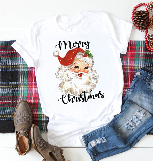 Vintage Retro Santa Claus Christmas Shirt