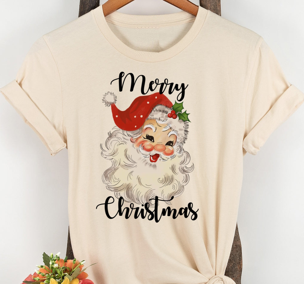 Vintage Retro Santa Claus Christmas Shirt