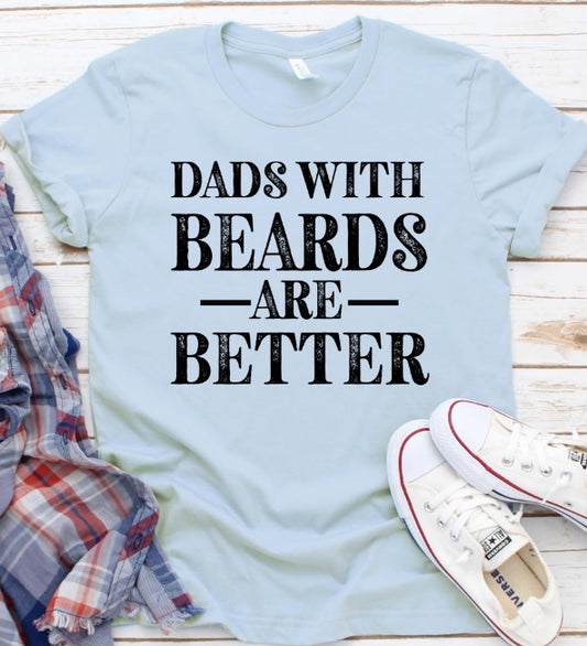 Bearded Dad Are Best Father's Day Daddy Father Shirt Novelty T-shirt Tee