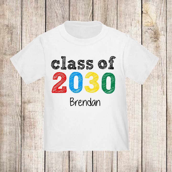 Kids Grow With Me Class of Back to School Class of Personalized Shirt - ANY YEAR