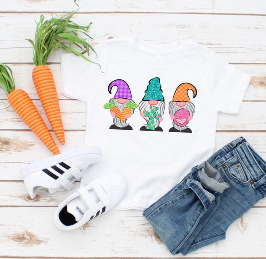 Easter Gnomes Kids Easter Egg Hunting Shirt Kids T-Shirt