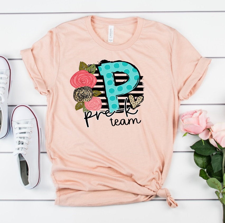 Pre-k Pre Kinder Team Preschool Back To School Pre-Kindergarten Teacher Novelty T-Shirt