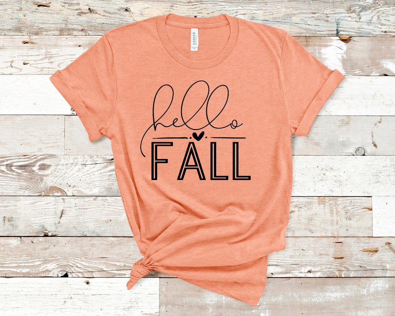 Hello Fall Pumpkin Fall Autumn Pumpkin Patch Novelty T-Shirt