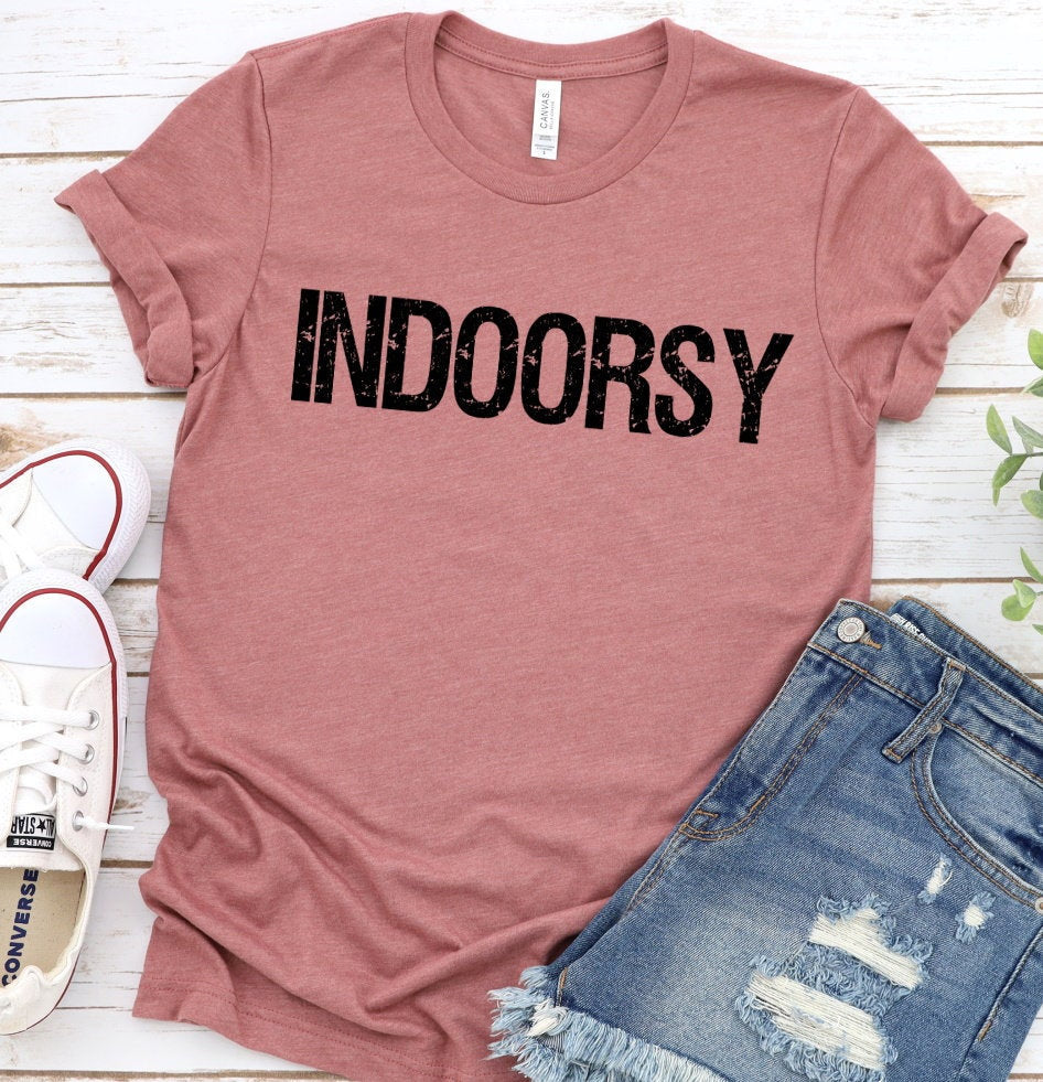 Indoorsy, Funny Introvert Shirt, Not A People Person, Introvert Tee Funny Novelty T-shirt Tee