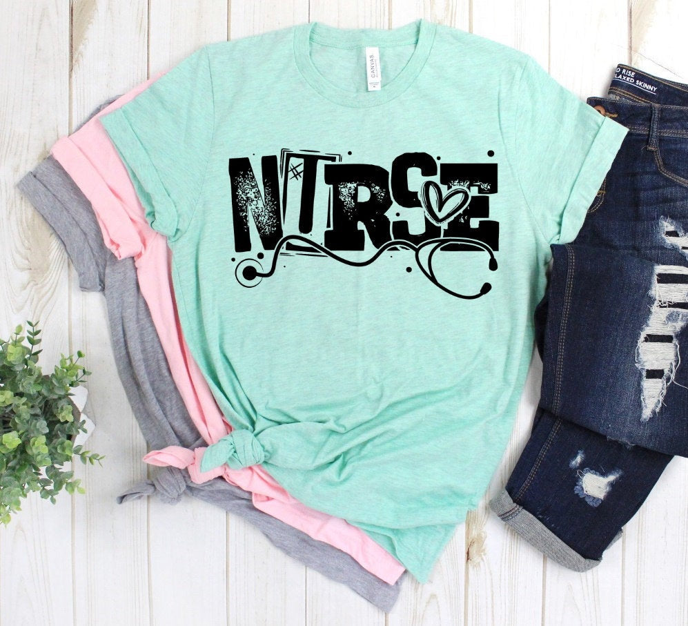Nurse Nursing RN Love Nurse Novelty Nurse Life Unisex Tee Novelty T-Shirt