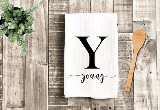 Personalized Tea Dish Towel - Initial Tea Towel Kitchen Décor - New Home Gift Hostess, Housewarming Farm Decorations house Decor Towel