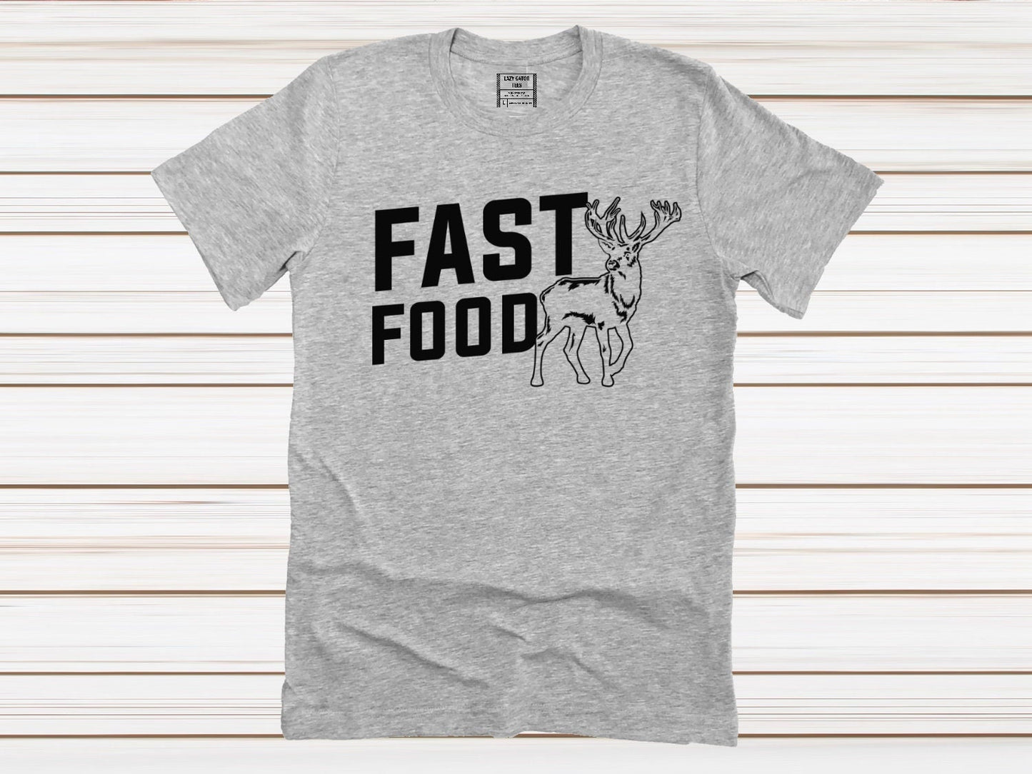Fast Food Funny Hunting Tee, Mens Deer Hunter T-shirt Tee Shirt Unisex Novelty T-Shirt