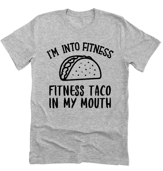 Taco Shirt, Funny Fitness Taco In My Mouth T-shirt Tee Shirt Unisex Novelty T-Shirt