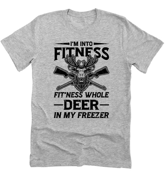 Deer Hunter Shirt, Funny Fitness Deer In My Freezer T-shirt Tee Shirt Unisex Novelty T-Shirt