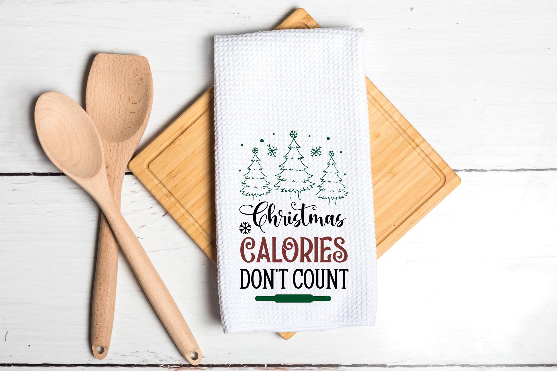 Holiday Dish Towel and Spoon Gift Set