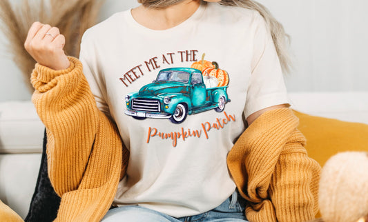 Meet Me At The Pumpkin Patch Old Truck T-shirt