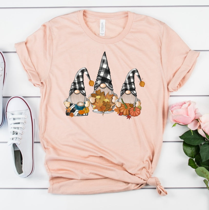 Cute Gnomes Fall Autumn T-shirt
